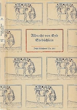 Seller image for Ehebchlein. Ob einem Manne sei zu nehmen ein eheliches Weib oder nicht. Herausgegeben von Klaus Mller, Nachwort von Rainer Kling. for sale by Antiquariat an der Nikolaikirche