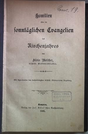 Imagen del vendedor de Homilien ber die sonntglichen Evangelien des Kirchenjahres/ Homilien ber die festtglichen Evangelien des Kirchenjahres (2 Teilen in einem Band) a la venta por books4less (Versandantiquariat Petra Gros GmbH & Co. KG)