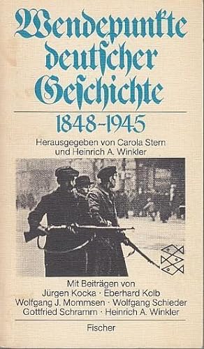 Bild des Verkufers fr Wendepunkte deutscher Geschichte 1848 - 1945. (Fischer Taschenbuch 3421). zum Verkauf von Antiquariat Carl Wegner