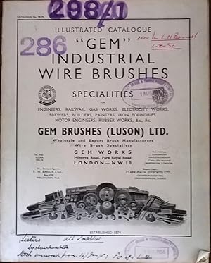 "Gem" Industrial Wire Brushes - Specialities for Engineers, Railway, Gas Works, Electricity Works...