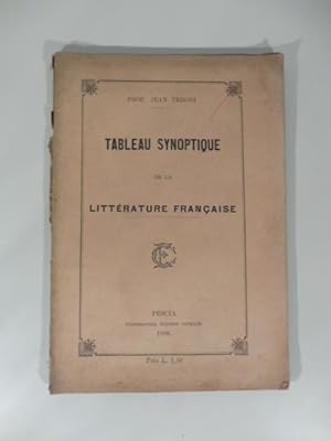 Tableau synoptique de la litterature francaise