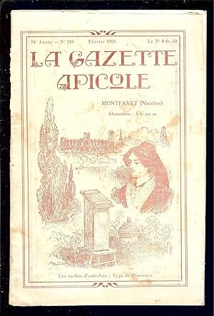 Seller image for LA GAZETTE APICOLE - REVUE TECHNIQUE de l' APICULTEUR MODERNE - MONTFAVET ( VAUCLUSE ) N 219 de Fvrier 1923 for sale by LA FRANCE GALANTE