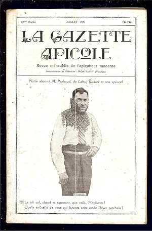Seller image for LA GAZETTE APICOLE - REVUE TECHNIQUE de l' APICULTEUR MODERNE - MONTFAVET ( VAUCLUSE ) N 296 de Juillet 1929 for sale by LA FRANCE GALANTE
