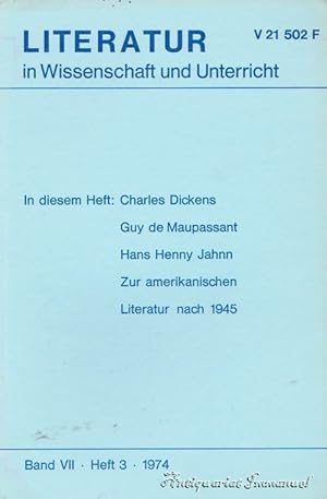 Seller image for Literatur in Wissenschaft und Unterricht. Band VII. Heft 3. 1974. for sale by Antiquariat Immanuel, Einzelhandel