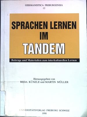 Bild des Verkufers fr Sprachen lernen im Tandem : Beitrge und Materialien zum interkulturellen Lernen. Germanistica Friburgensia ; 12 zum Verkauf von books4less (Versandantiquariat Petra Gros GmbH & Co. KG)