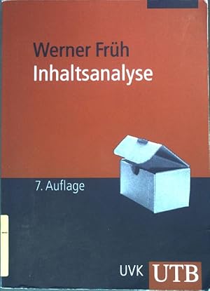 Seller image for Inhaltsanalyse : Theorie und Praxis. Medien- und Kommunikationswissenschaft, Psychologie, Soziologie for sale by books4less (Versandantiquariat Petra Gros GmbH & Co. KG)