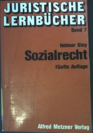 Bild des Verkufers fr Sozialrecht. Juristische Lernbcher ; 7 zum Verkauf von books4less (Versandantiquariat Petra Gros GmbH & Co. KG)