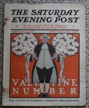 Image du vendeur pour THE SATURDAY EVENING POST. Magazine February 11, 1905 - A Negro's Chance by B.G. Humphreys; Backcover Ad for Oldmobile Car; Valentine Issue;. mis en vente par Comic World