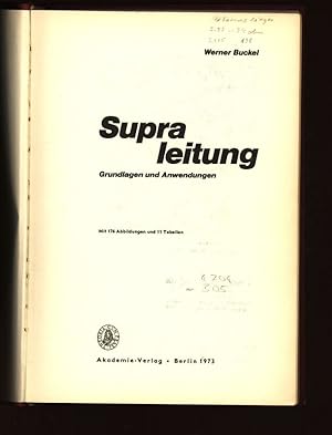 Bild des Verkufers fr Supra Leitung. Grundlagen und Anwendungen. zum Verkauf von Antiquariat Bookfarm