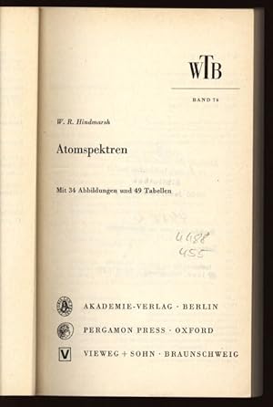 Seller image for Atomspektren. WTB Band 76. for sale by Antiquariat Bookfarm