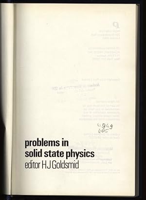Immagine del venditore per Problems in solid state physics. venduto da Antiquariat Bookfarm