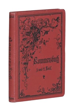 Seller image for Kommersbuch. Studentenliederbuch. Lieder fahrender Schler. 2 Teile in einem Band. for sale by Versandantiquariat Wolfgang Friebes