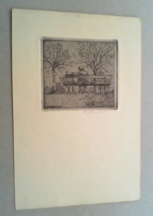 (Neujahrsgruß 1967). Radierung, 1918 (Wiederabdruck 1966), in der Platte mit Signatur bzw. unterh...
