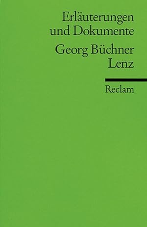 Bild des Verkufers fr Erluterungen und Dokumente zu Georg Bchner: Lenz (Reclams Universal-Bibliothek) zum Verkauf von Versandantiquariat Felix Mcke