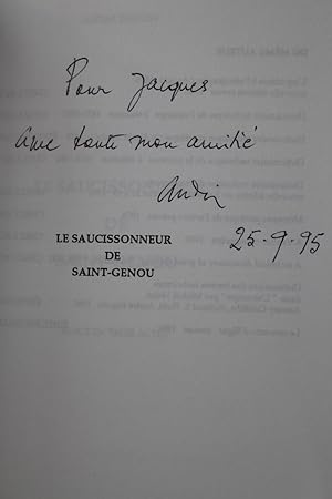 Bild des Verkufers fr Le saucissonneur de Saint-Genou zum Verkauf von Librairie Le Feu Follet