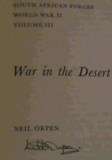 Bild des Verkufers fr South African Forces, World War II: War in the Desert, Vol. 3 zum Verkauf von Chapter 1