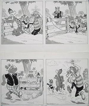 Original Artwork for Karel and Sarel for Bollie in TV Wonderland Comic