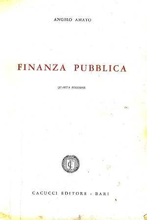 Bild des Verkufers fr Finanza pubblica zum Verkauf von Studio Bibliografico Marini