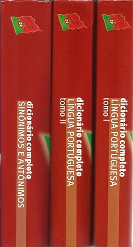 Dicionário da Lingua Portuguesa I e II Volume de A/Z + Dicionário de Sinónimos e Antónimos