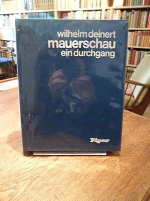 Imagen del vendedor de Mauerschau. Ein Durchgang. a la venta por Antiquariat Floeder