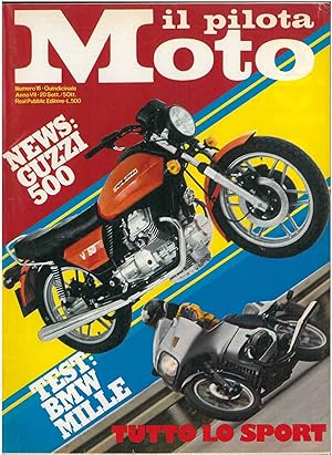 Il pilota moto. Quindicinale. N. 16, anno VII, 20 settembre - 5 ottobre 1976