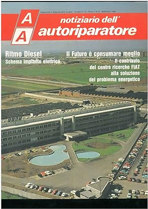 Notiziario dell autoriparatore, anno II, n° 8 - Settembre 1980. Ritmo Diesel: Schema impianto ele...