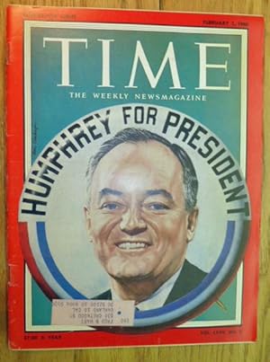 Time Newsmagazine - February 1, 1960 - Hubert Humphrey on Cover