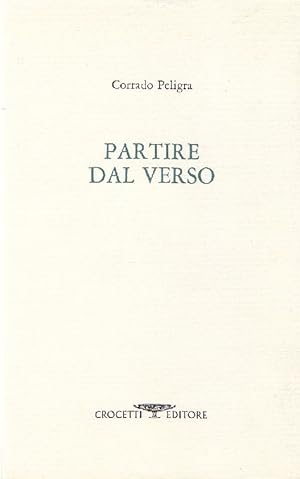 Seller image for Partire dal verso for sale by Studio Bibliografico Marini