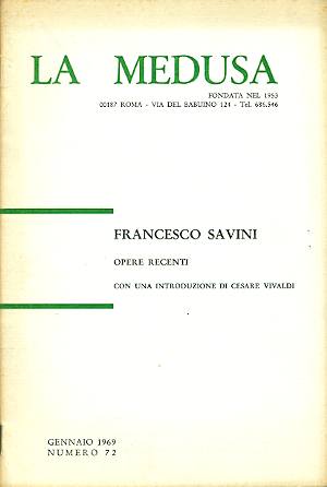 Bild des Verkufers fr Francesco Savini. Opere recenti zum Verkauf von Studio Bibliografico Marini