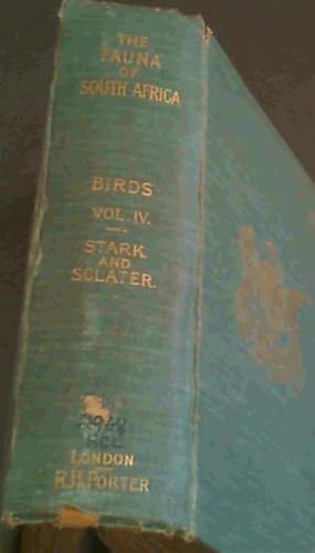 Bild des Verkufers fr The Fauna of South Africa - Vol IV - Game-Birds, Shore-Birds and Sea-Birds zum Verkauf von Chapter 1