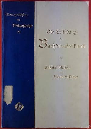 Seller image for Die Erfindung der Buchdruckerkunst. Monographien zur Weltgeschichte XI for sale by biblion2