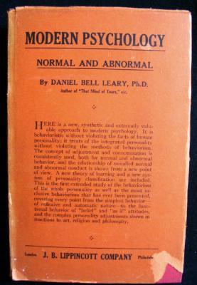 Modern Psychology : Normal and Abnormal : A Behaviorism of Personality