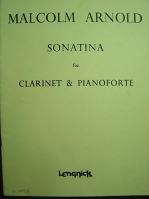 Bild des Verkufers fr Sonatina for Clarinet & Pianoforte. Stimmheft Klavier mit berlegter B-Klarinette (OHNE Blser-Stimmheft). zum Verkauf von Antiquariat Tarter, Einzelunternehmen,