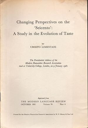 Changing Perspectives on the 'Seicento': A Study in the Evolution of Taste