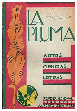 La Pluma - Revista mensual de ciencia, artes y letras. Números 1, 2, 3, 4, 5, 7 y 8 (Falta N° 6) ...