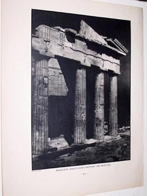 Bild des Verkufers fr Moonlight Miraculously Restores the Propylaea [ Halftone Photographic Print ] zum Verkauf von Antiquarian Bookshop