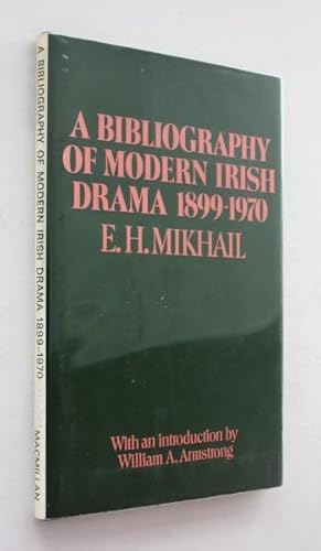 Imagen del vendedor de A Bibliography of Modern Irish Drama: 1899-1970 a la venta por Cover to Cover Books & More