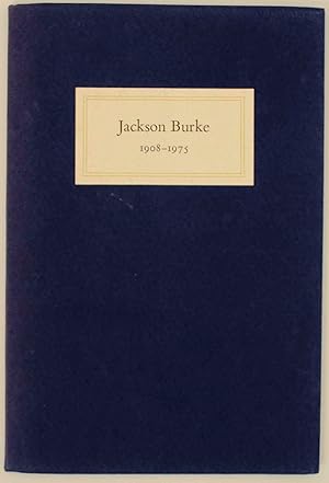 Seller image for Jackson Burke 1908-1975 In Memoriam for sale by Jeff Hirsch Books, ABAA