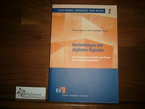 Seller image for Rechtsfragen der digitalen Signatur : Eine Einfhrung in Recht und Praxis der Zertifizierungsstellen for sale by Antiquariat im Kaiserviertel | Wimbauer Buchversand