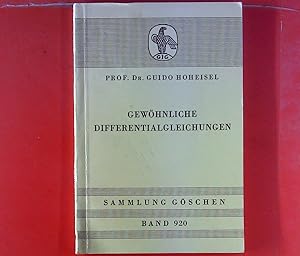 Bild des Verkufers fr Gewhnliche Differentialgleichungen. Sammlung Gschen, Band 920. zum Verkauf von biblion2