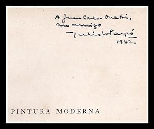 Pintura Moderna 1800 - 1940 - Firmado. Dedicado al escritor uruguayo Juan Carlos Onetti. Primera ...