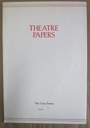 Bild des Verkufers fr Third Year Plymouth (Theatre Papers, First Series, No. 7) zum Verkauf von Atlantic Bookshop
