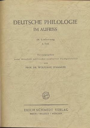 Seller image for Deutsche Philologie im Aufriss. 19. Lieferung, 1. Teil for sale by Fundus-Online GbR Borkert Schwarz Zerfa