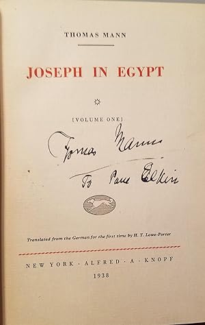 Bild des Verkufers fr JOSEPH IN EGYPT zum Verkauf von Charles Agvent,   est. 1987,  ABAA, ILAB