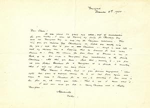 AUTOGRAPH LETTER SIGNED (ALS) TO HIS DAUGHTER