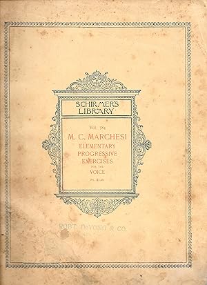 Imagen del vendedor de ELEMENTARY PROGRESSIVE EXERCISES FOR THE VOICE. a la venta por Legacy Books