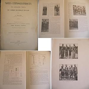 Notes ethnographiques sur quelques tribus de l'Afrique Equatoriale Francaise.