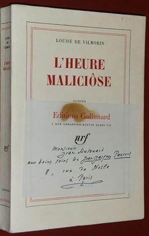 Image du vendeur pour L'Heure Malicise. mis en vente par Librairie Diogne SARL