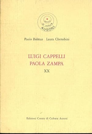 Bild des Verkufers fr Luigi Cappelli Paola Zampa zum Verkauf von Studio Bibliografico Marini