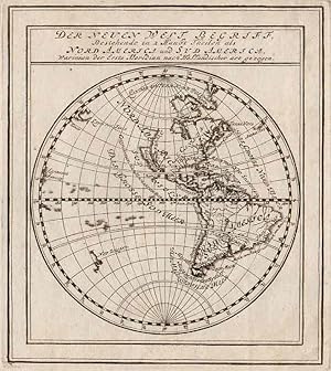 Der Neuen Welt Begriff, Bestehende in 2 Haubt Theilen als Nord America und Sud America, Warinnen ...